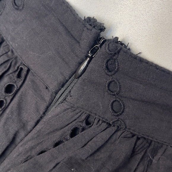 Anthropologie Chic Black Layered Maxi Skirt - Picture 3 of 8